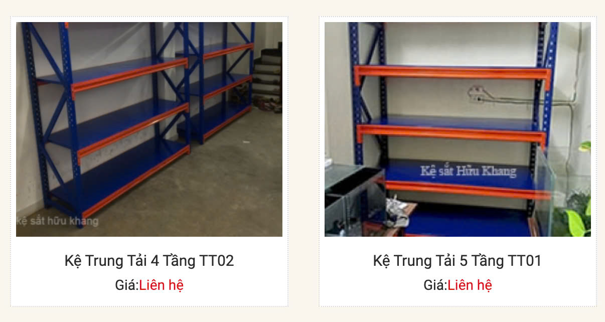kệ trung tải quận Bình Tân giá cạnh tranh